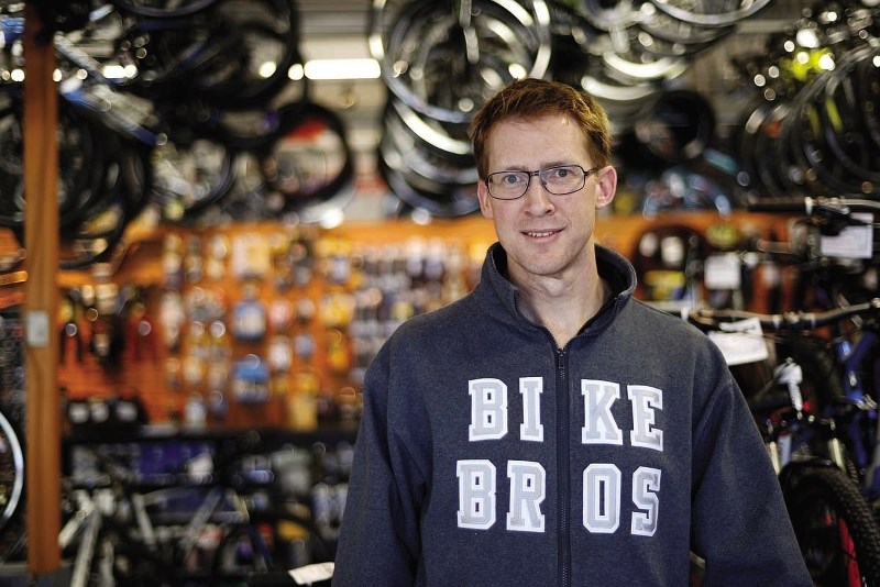 Graham Pye, owner/operator of Bike Bros. bike shop in Cochrane, was excited to learn his shop was Canada&#8217;s best.
