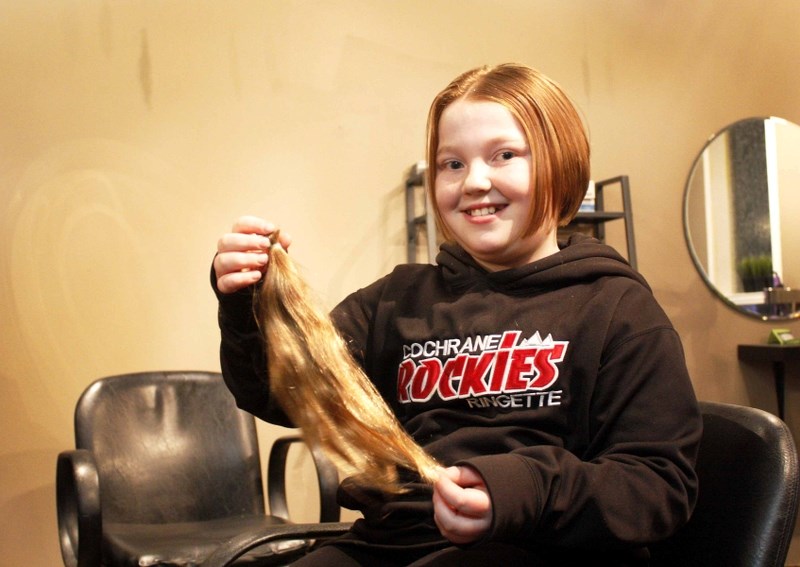 Ruby Irwin chopped her locks all in the name of love.