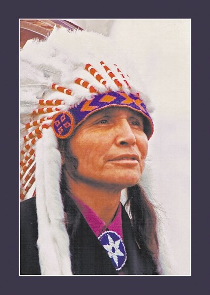 Stoney artist Chief Frank Kaquitts (Sitting Wind), pictured here during the 1973 visit of Queen Elizabeth, inspired many from around the world.
