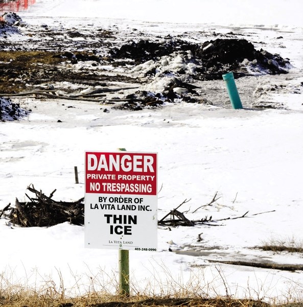 &#8216;Fireside Wetland #15&#8217; will be drained to allow for the next phase of development in the community. The developer, LaVita Land, began pumping the water from the