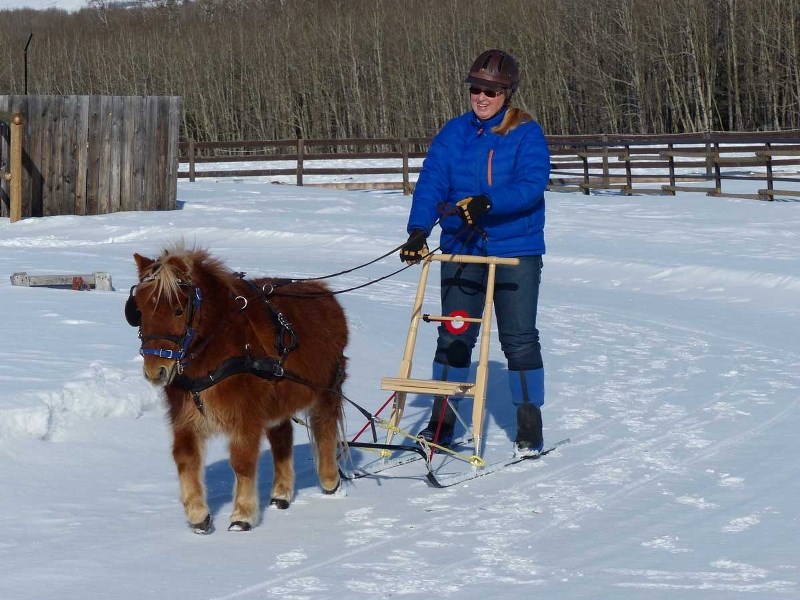 Kathleen Winfield gets out in the snow and enjoys what&#8217;s left of the winter.