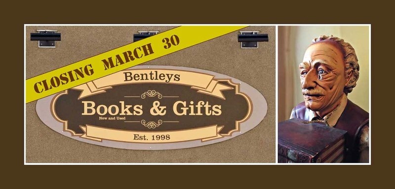 Is that a tear in the eye of Bentley, the Bentleys Books “;butler”who has welcomed customers for the past 16 years? Sadly, the iconic dealer of books new and used is closing