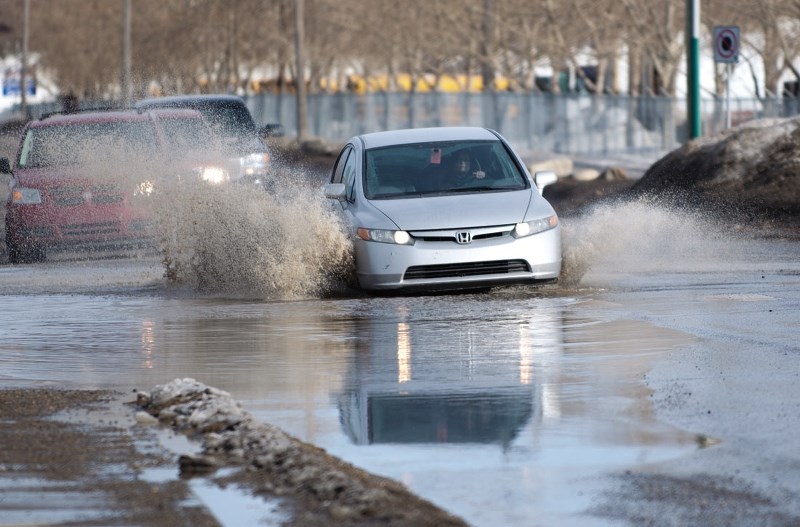 Alberta Emergency Alert has issued a spring runoff advisory for much of Central and Southern Alberta, including the Cochrane area, which can cause water pools like the one