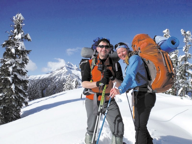 Eric and Heike Urban in Garibaldi Provincial Park March 31, the day before they helped rescue Christine Newman.