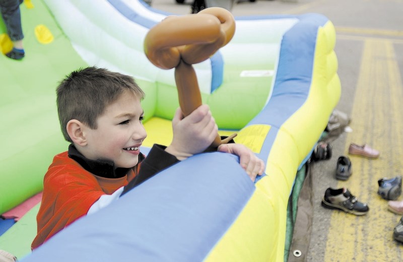 Five-year-old Seth Charron has some fun at last year&#8217;s Canadian Tire Jump Start Day event. Though there will not be an event this year, the store is still taking