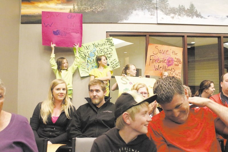 A full house attended town council June 9 to appeal to council to stop the destruction of &#8216;Fireside Wetland #15&#8217; as part of La Vita Land&#8217;s proposed Fireside 