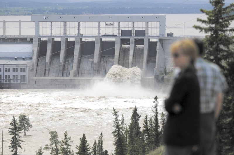 The Ghost Lake Reservoir during last year&#8217;s June flood.