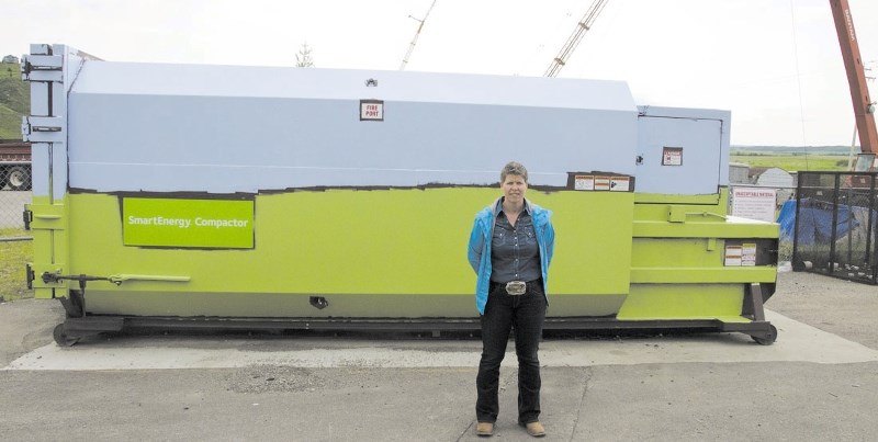 Sharon Howland, Cochrane&#8217;s waste and recycling manager, is excited about the mural project.