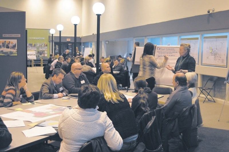 Rocky View County residents discuss recreation and cultural needs, and their visions for services to be provided in the County in the future at a workshop held at the County