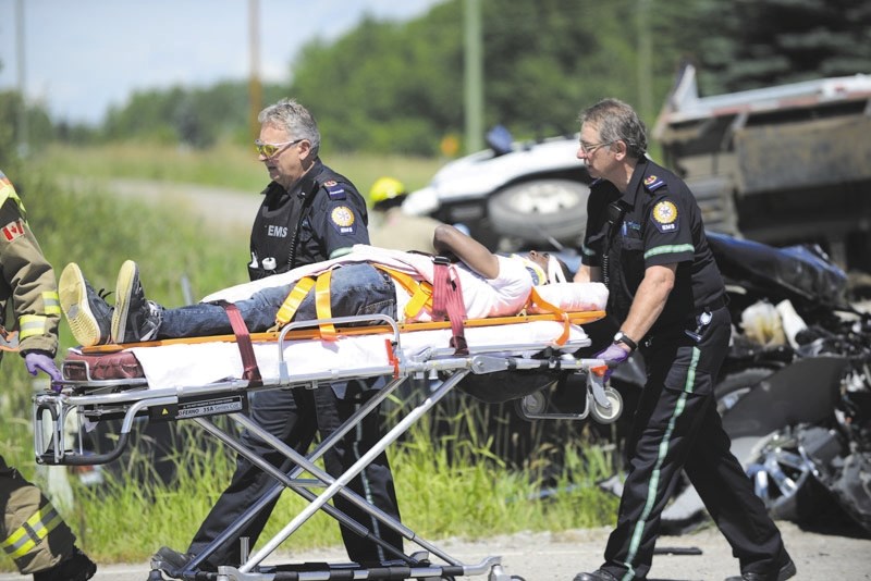 People were taken to hospital following a July 23 collision on Springbank Road and Range Road 32.