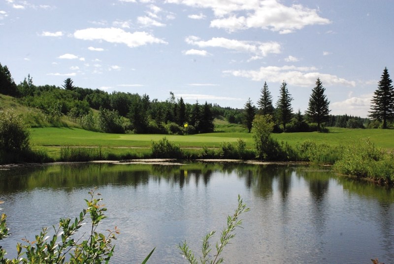 With no bunkers to slow you down at Livingstone Golf Course, you&#8217;ll be playing to avoid water on seven of the nine holes open for play Aug. 1. The brand-new track is