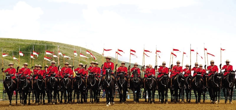 The RCMP Musical Ride visited Cochrane in 2010.