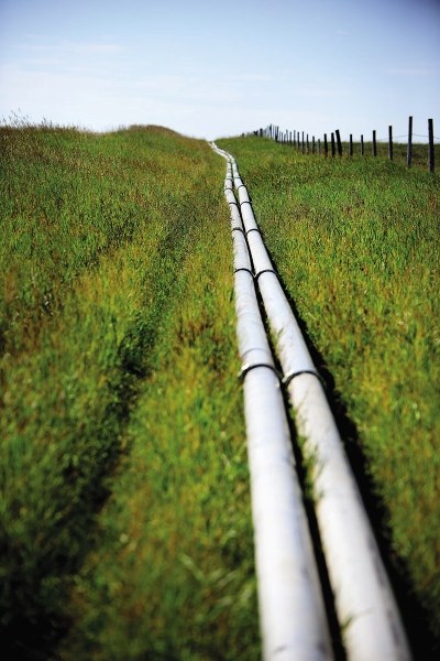 Pipes will carry water from Cochrane Lake into the Bow River.