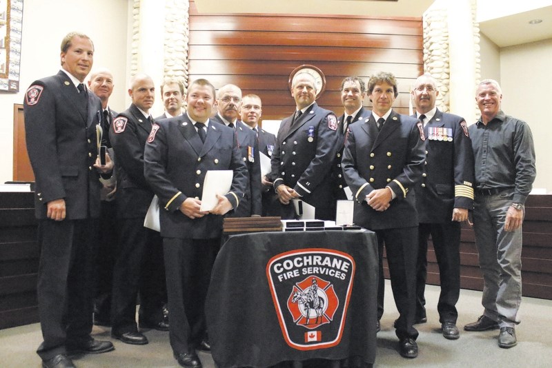 Seventeen current and past members of Cochrane Fire Services received medals of citation for providing assistance during the epic June 20, 2013 floods and heavy rainfall
