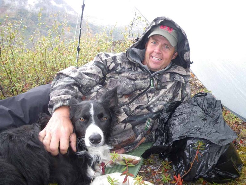 T.J. Schwanky and Jet, a five-year-old border collie.