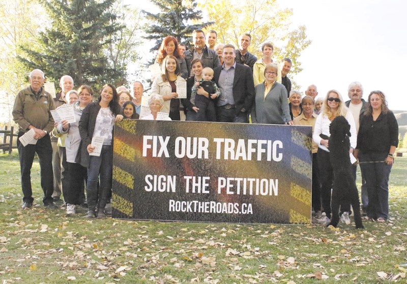 Coun. Morgan Nagel and supporters &#8216;rock the roads&#8217; Oct. 7.