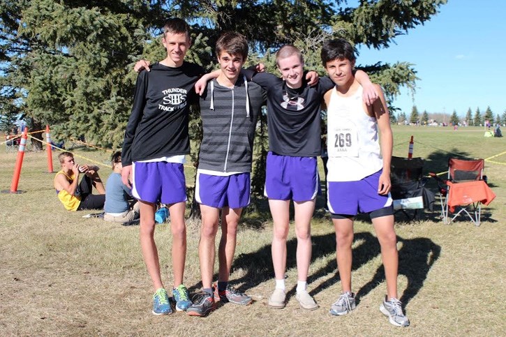 St. Timothy Thunder runners placed second in Alberta Schools&#8217; Athletic Association team standings at the provincial high school cross-country running championships Oct. 