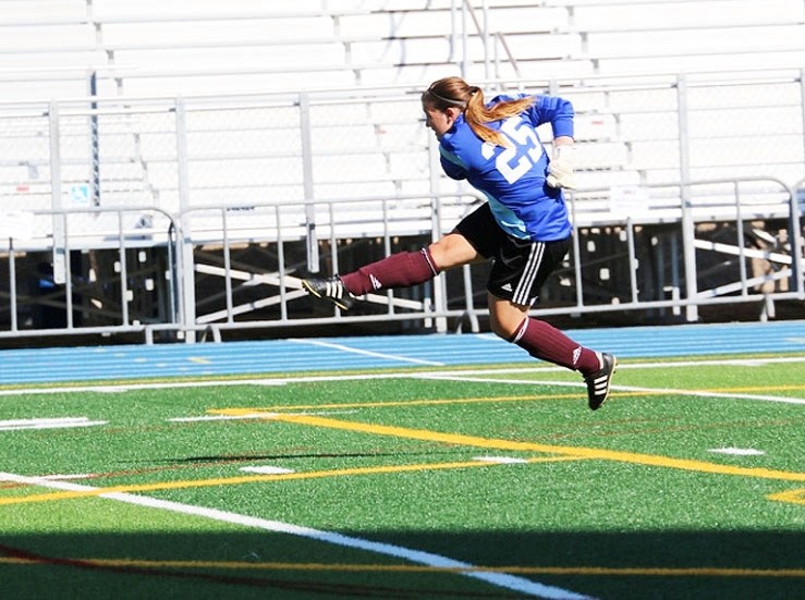 St. Timothy High School Thunder Class of 2014 grad Morgan Geremia is in her freshman season with the St. Mary&#8217;s University Huskies women&#8217;s soccer team in Halifax. 