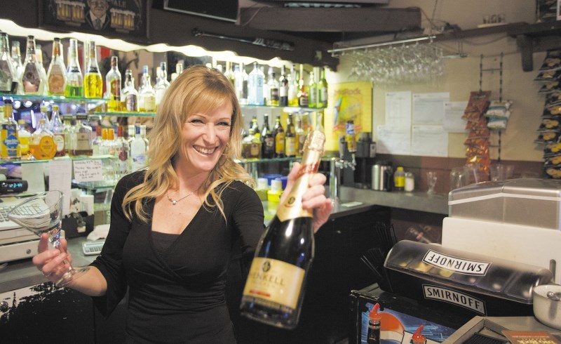 Cindy Raybould, bartender at the Hideout Pub.