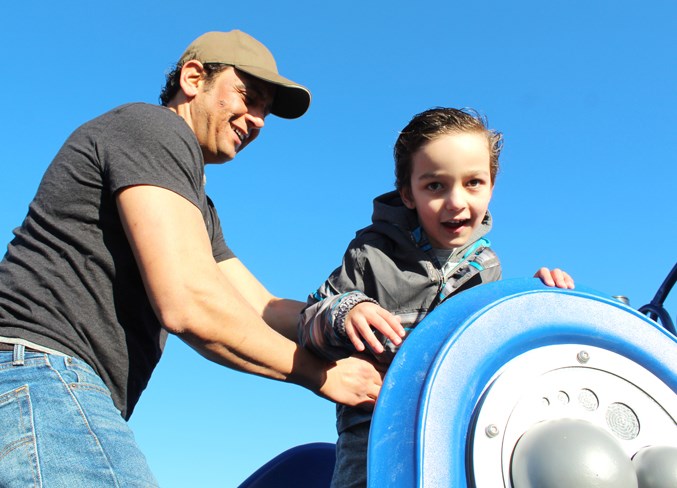 Malic and dad Ahmed Elhommossany.