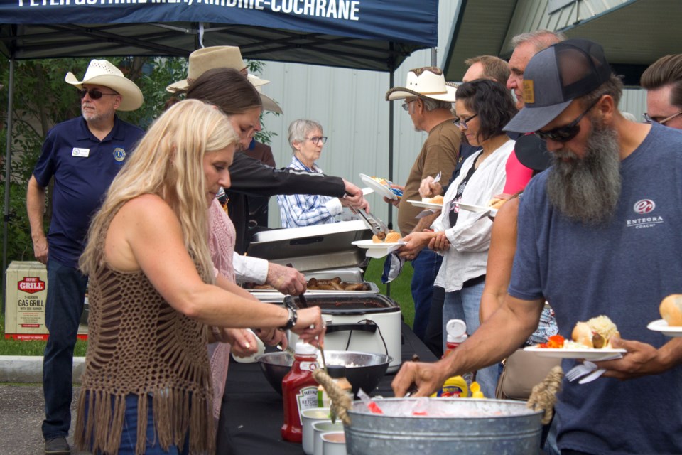 Airdrie-Cochrane MLA Peter Guthrie hosted a delicious and delightful Stampede BBQ lunch for members of the community at his constituency office's parking lot on July 14.