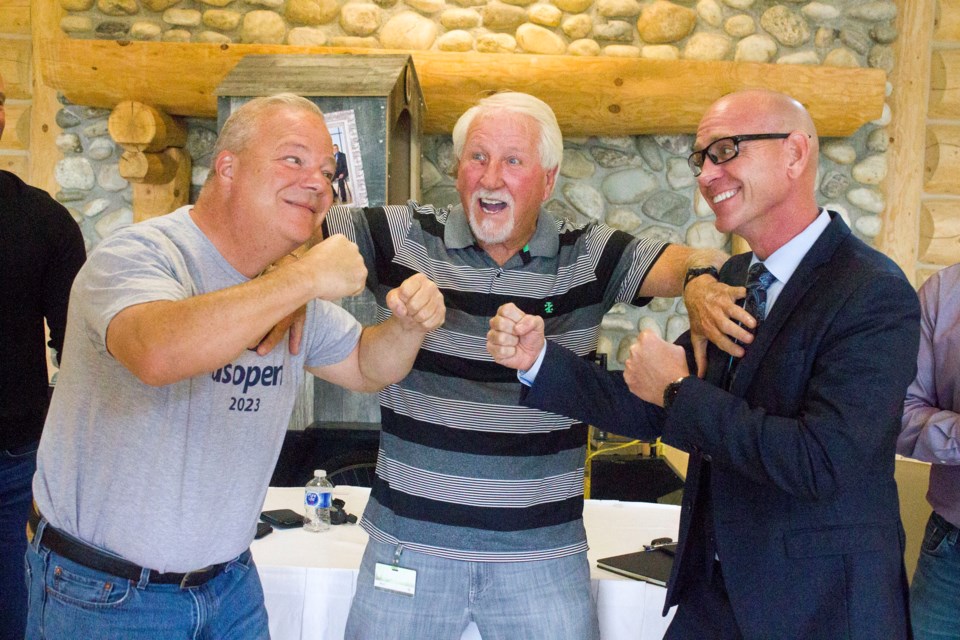 Mayor Jeff Genung and Airdrie Mayor Peter Brown, sat down for some old-fashioned trash talk, while also raising the stakes for their highly anticipated face-off in this year's Cochrane's Outhouse Races on Sept. 17.