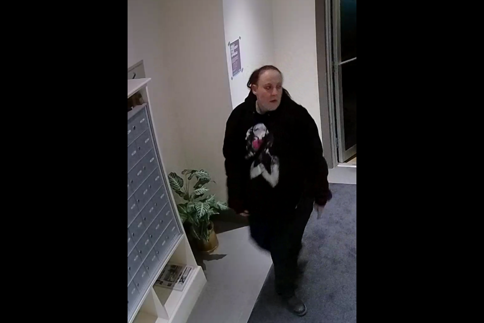 A photo of an RCMP suspect in an alleged mailbox theft. RCMP Photo