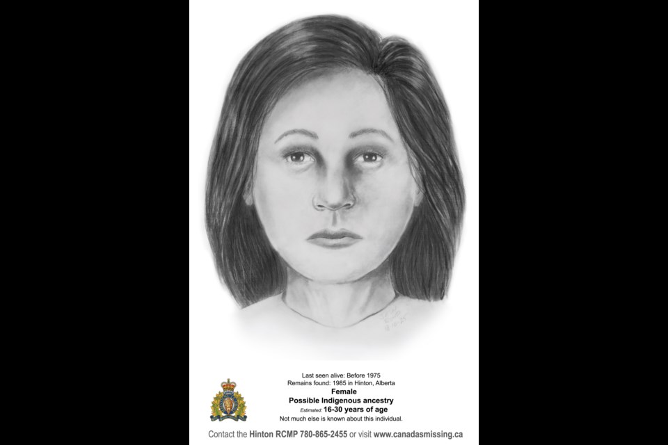 Unidentified Female #1
Last seen alive: Before 1975
Remains found: 1985 in Hinton, Alta.
Possible Indigenous ancestry
Estimated: 16-30 years of age
Contact the Hinton RCMP 780-865-2455 or visit www.canadasmissing.ca
Submitted photo