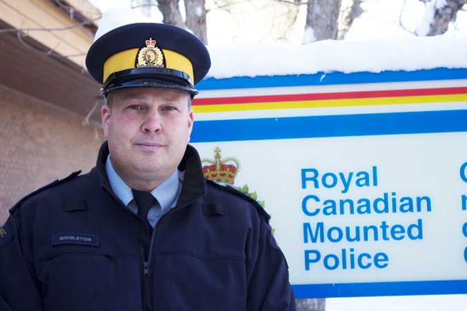 Sgt. Ryan Singleton, Operations Support NCO of Cochrane Detachment.
Photo by Cathi Arola