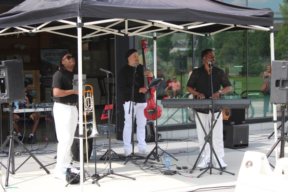 Roberto Linares Brown and Convo 76 performing traditional son Cubano and orignal Cuban music at The Station in Cochrane on August 2. 