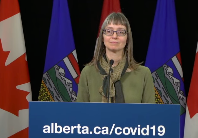 Alberta's Chief Medical Officer of Health Dr. Deena Hinshaw provides a COVID-19 update on Wednesday (April 15).