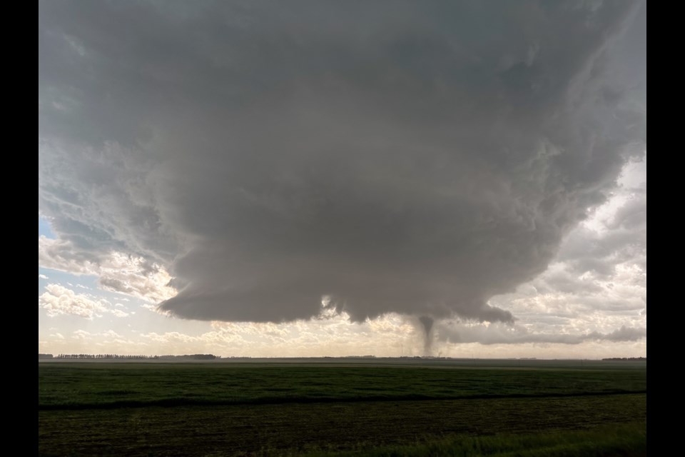 Image of the Didsbury tornado captured last year.
