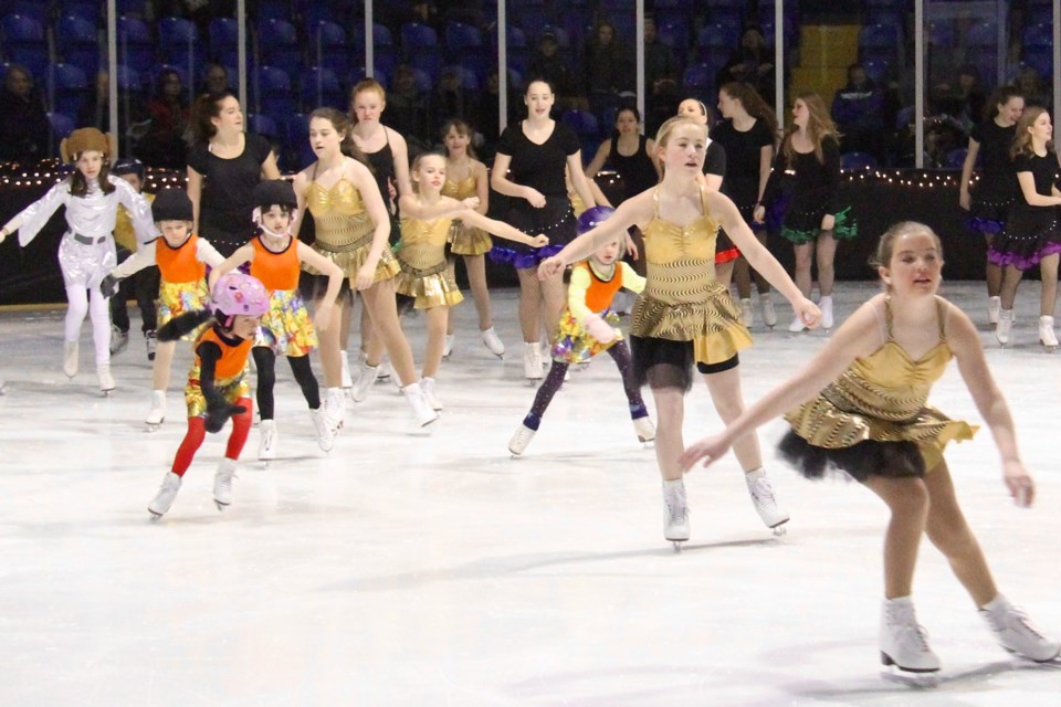 Figure skaters with the Collingwood Skating Club entertained the crowd Saturday at the Eddie Bush Arena. Gisele Winton Sarvis/CollingwoodToday