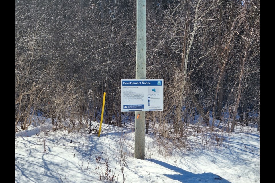 The site of a proposed single home development in Craigleith.