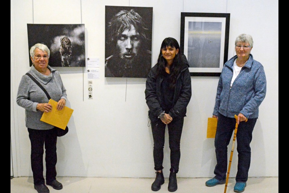 The winners of the BMFA 2019 photo contest included (from left) Diane Hammond (first), Leah denBok (second), and Sheelagh Strang (third). Contributed photo