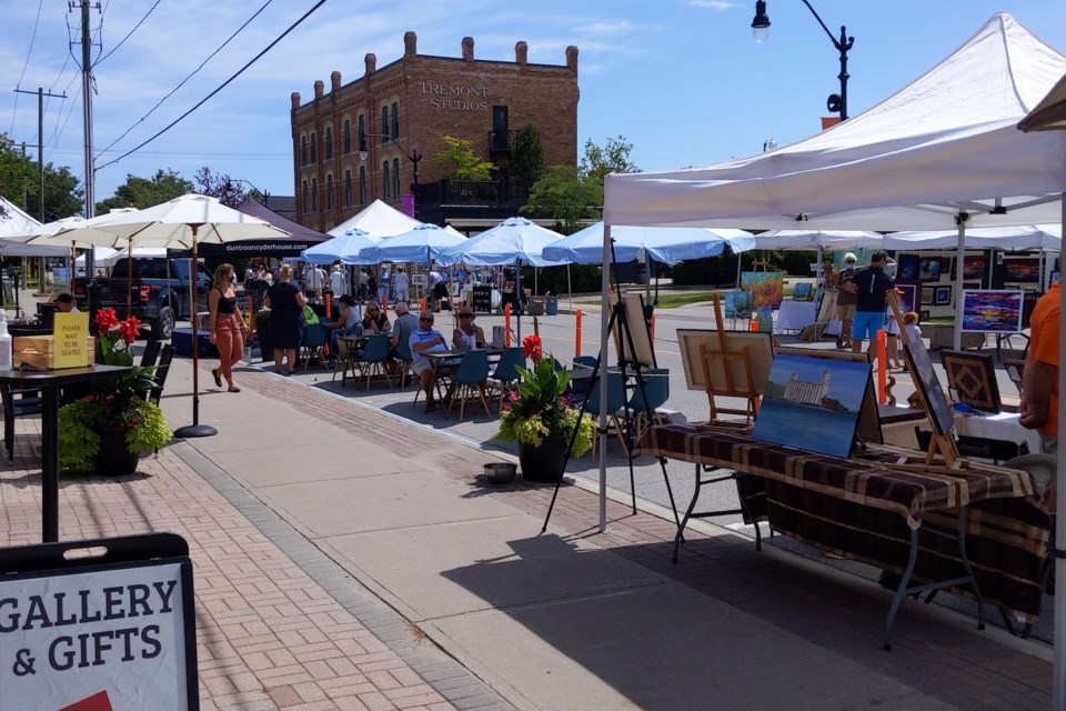 This summer, Creative Simcoe Street closed down for pedestrians only on Saturdays to celebrate the arts and entertainment located in the area. Contributed photo