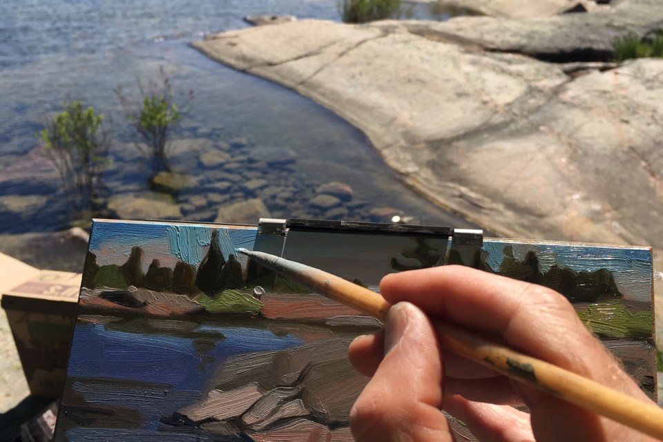 'Plein air' is a form of painting that involves creating outside of the studio, in the 'open air' and has unique challenges associated with it. Contributed photo