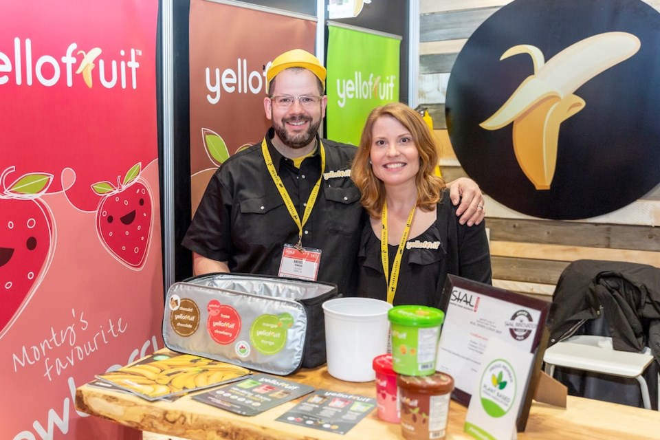 Andrew Kinnear and his wife Claire Lysnes at a trade show earlier this year. Contributed image