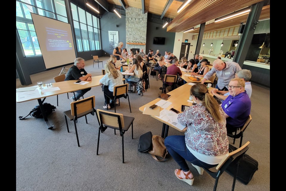 A Georgian Bay Accelerator workshop on developing value propositions took place on June 1, 2023 at Georgian Peaks in Thornbury.