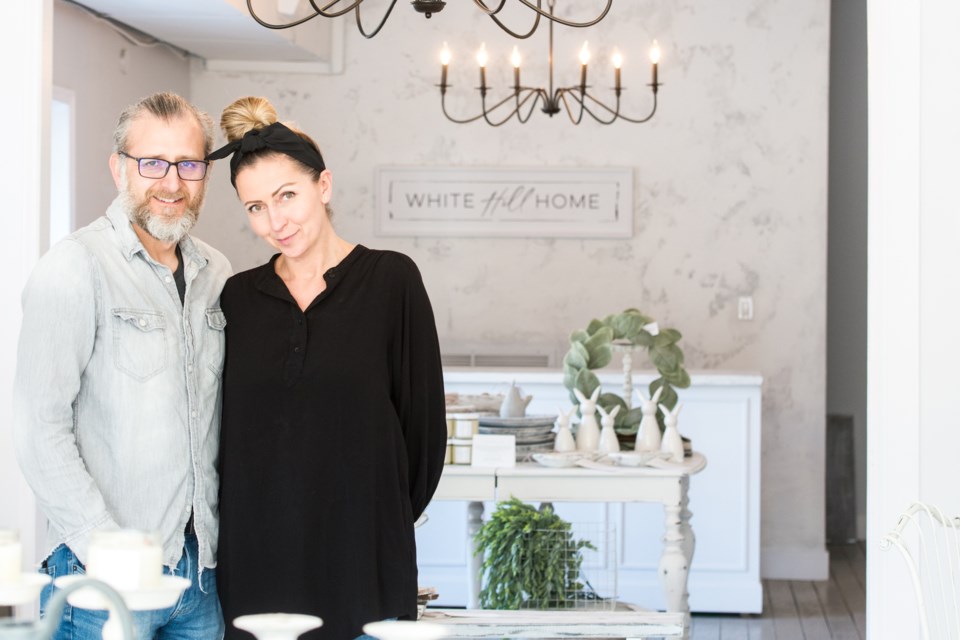 White Hill Home started as a simple side project — a way for Kasia and Adrian Azcurra to express their passion for creative styling.