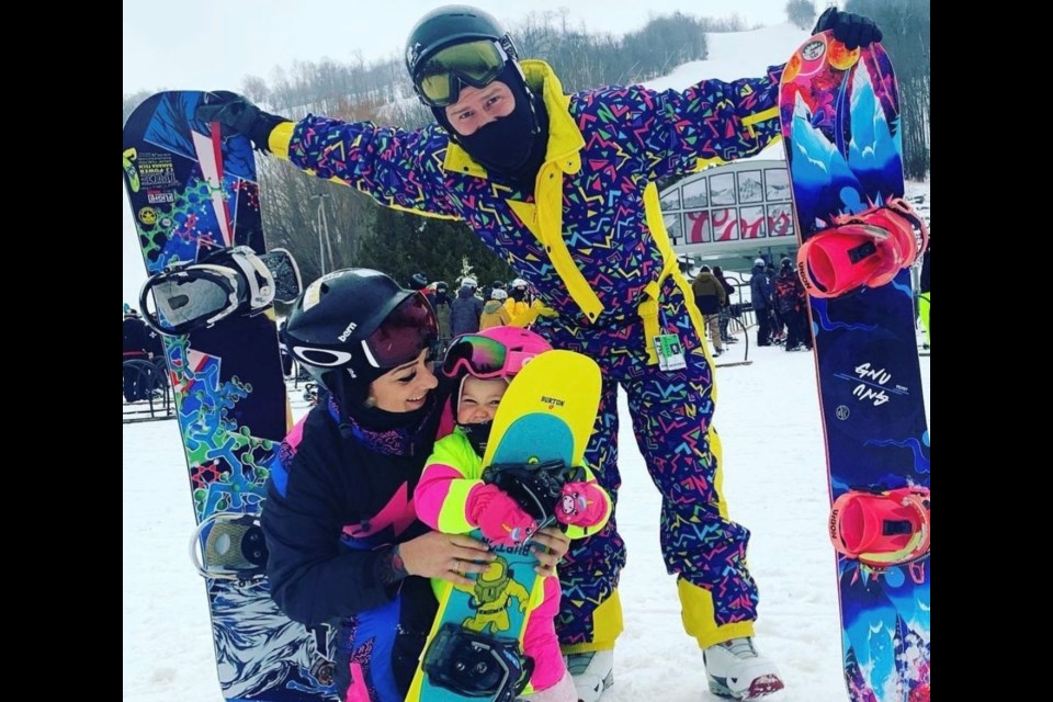 Jax Davenport, with her mom Shawtelle and dad Drew, are a family of avid snowboarders. The family have assembled a team to participate in the fifth annual 24H Blue MTN fundraiser, hoping to raise $10,000 for CGMH Foundation and Special Olympics.