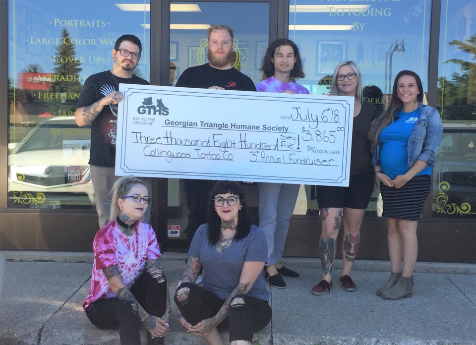 Collingwood Tattoo Co_Cheque Presentation 2018