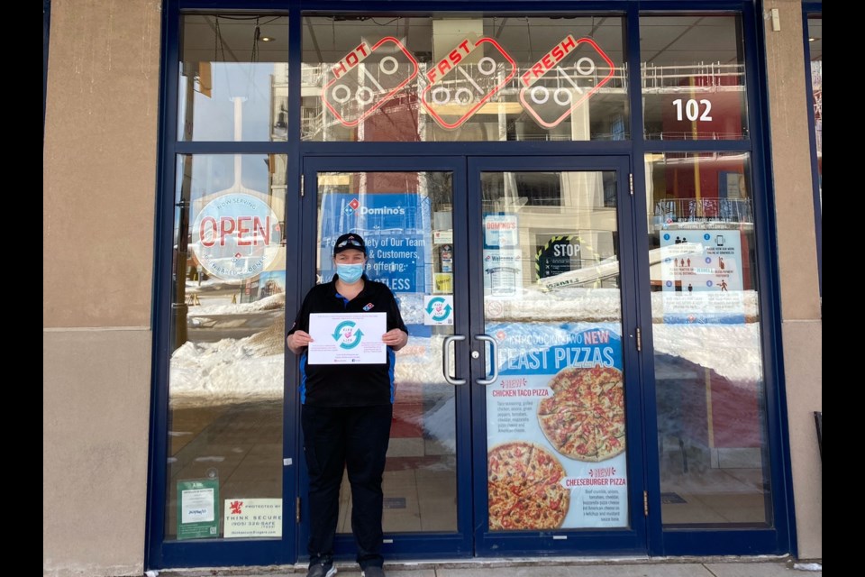 Domino's in Collingwood and Wasaga Beach is now part of the FIFE4LIFE program.