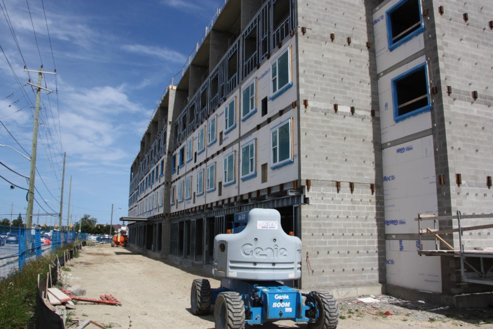 This apartment building will house 62 single-bedroom seniors' apartments with commercial space on the ground floor. Erika Engel/CollingwoodToday