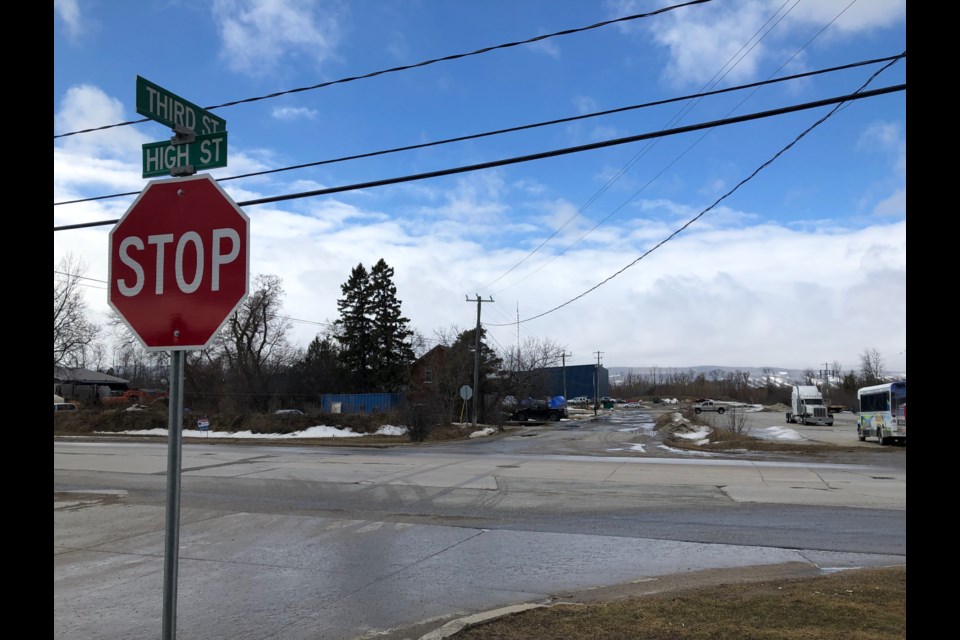 This intersection at Third and High Streets could have a traffic light by next year. Erika Engel/CollingwoodToday