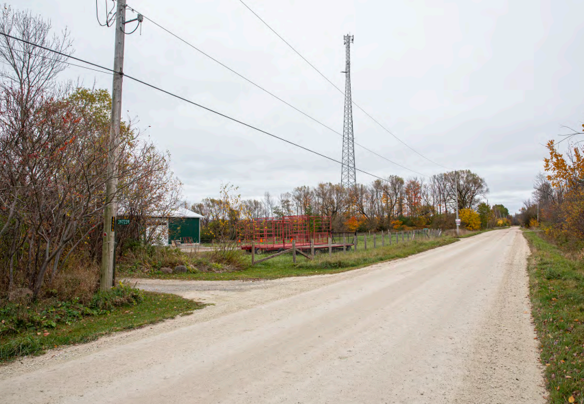The proposed telecommunications tower superimposed at 67441 33rd Sideroad in Thornbury (Viewpoint 2). Contributed photo.   