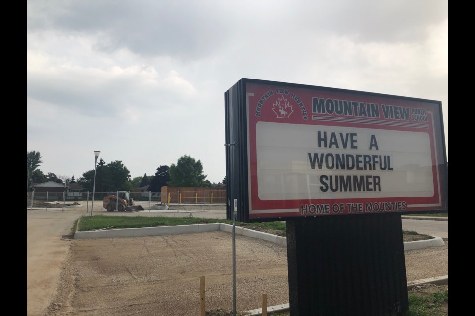 Mountain View Public School is under construction this summer. Erika Engel/CollingwoodToday