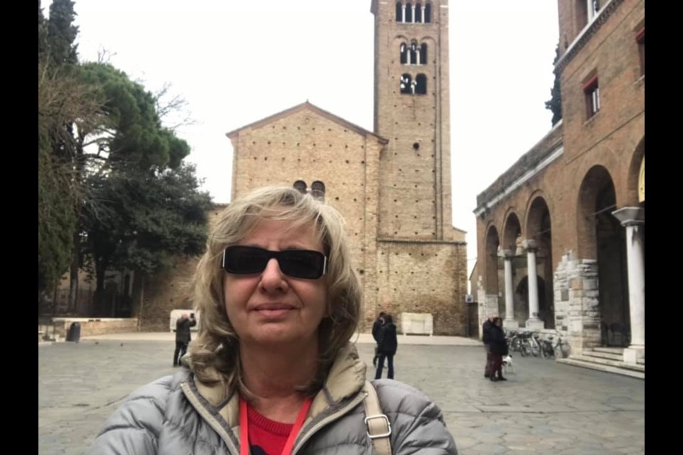 Masina Abate in Ravenna on a trip she took Feb. 22, just one day after Italy's first confirmed case of COVID-19. Contributed photo