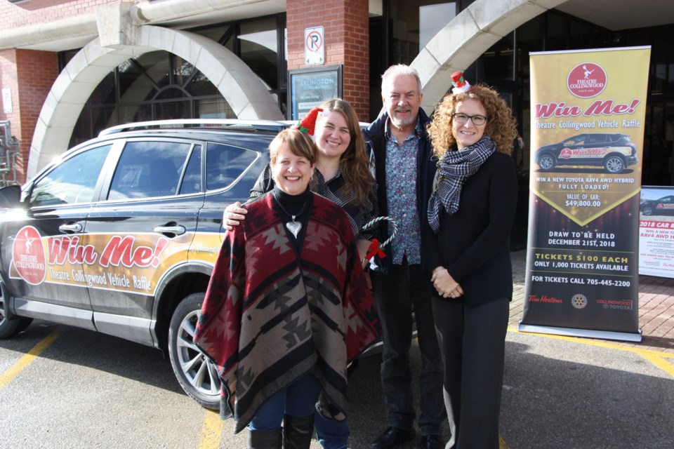 Theatre Collingwood is raffling off a Rav4 to raise money for the 2019 theatre season. Tickets are $100 and the winner will be drawn on Dec. 21 at the Chris-Terical Christmas Cabaret. Erika Engel/CollingwoodToday