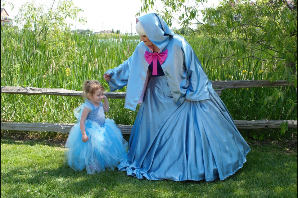 Bibbidy-bobbity-boo! From left, Sophie McGuire dressed up as Cinderella with her mom, Amanda, as the Fairy Godmother. Jessica Owen/ CollingwoodToday